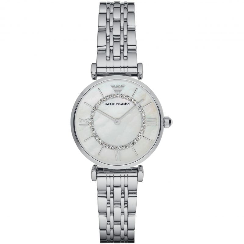 Emporio Armani Ladies Silver Watch - AR1908